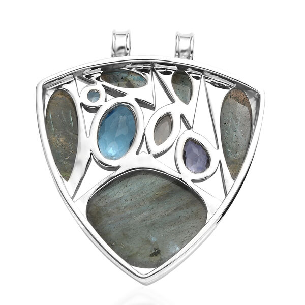 Sajen Silber-Labradorit Anh&auml;nger 925 Silber rhodiniert ca. 28.90 ct image number 4