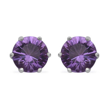 Rose De France Amethyst Ohrstecker 925 Silber Rosevergoldet  2.89 ct