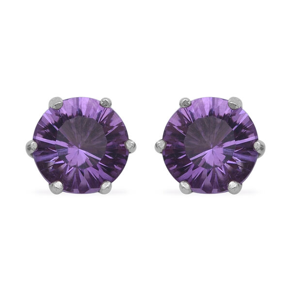 Rose De France Amethyst Ohrstecker 925 Silber Rosevergoldet  2.89 ct