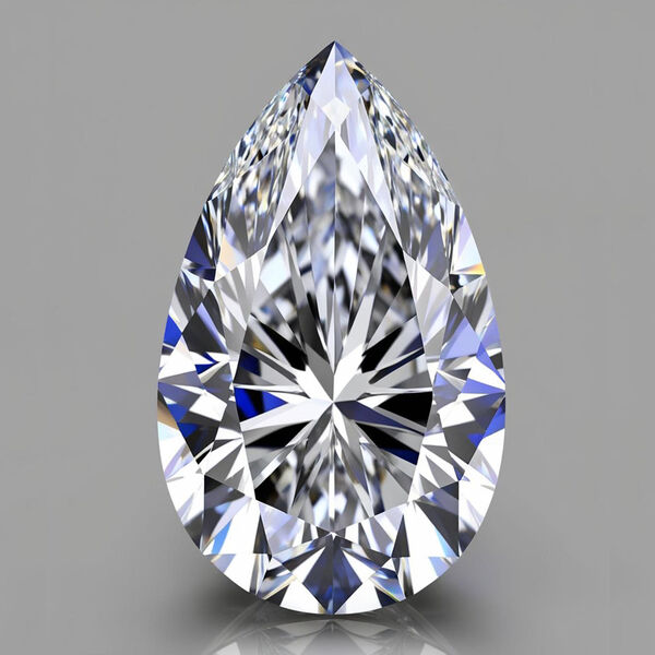 LUXURIANT DIAMOND- VS Labor Diamant ungefasster Edelstein, Tropfen- und Facettenschliff - 7 ct. image number 1