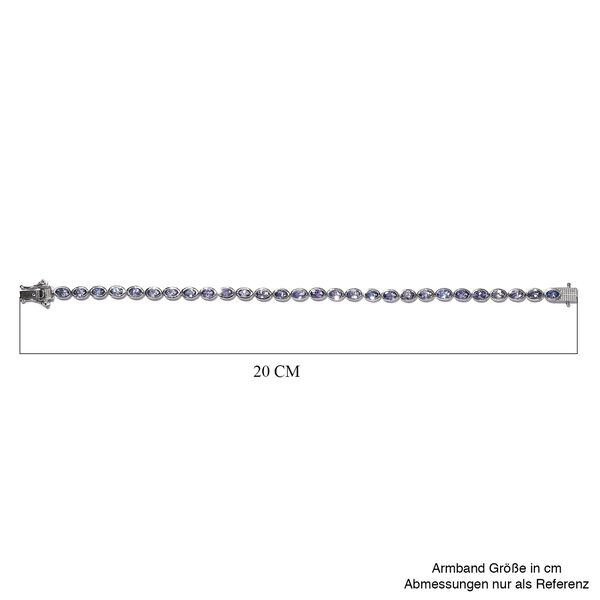 Tansanit Armband, 19 cm - 6,41 ct. image number 5