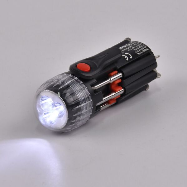 Vielseitiges 8-in-1 Werkzeugset in schwarz und rot image number 2