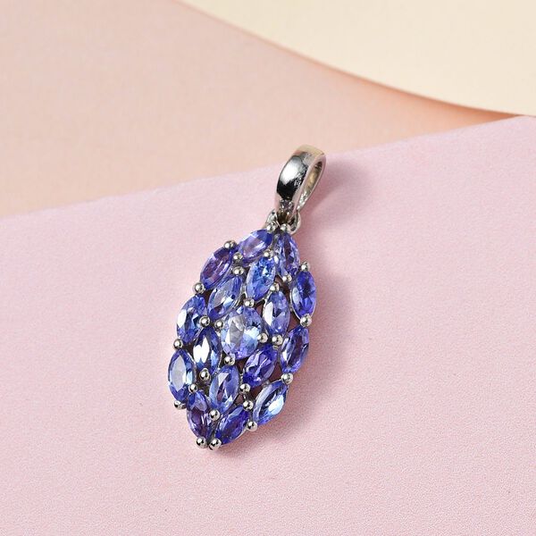 Tansanit Cluster Anhänger - 2 ct. image number 3