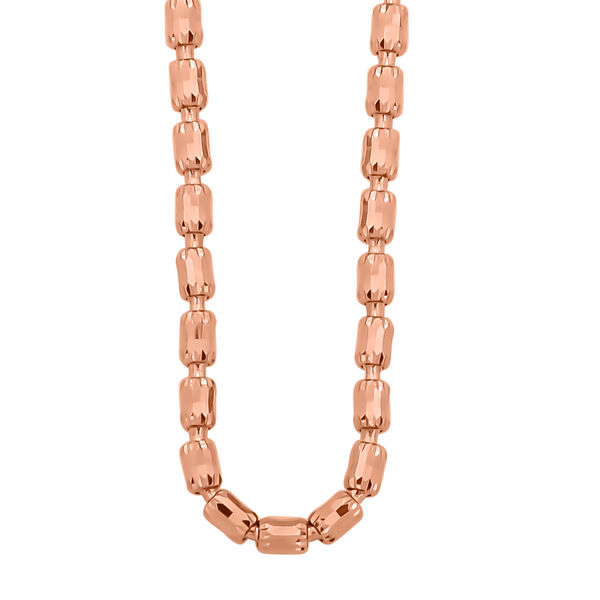 Italienische Diamantschliff Kette, ca. 50 cm 925 Silber ros&eacute;vergoldet ca. 10,79g