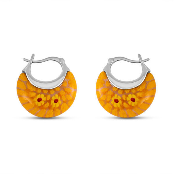 4er-Set Huggie-Ohrringe im Murano-Stil image number 37