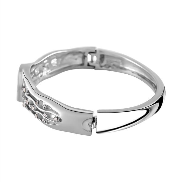 Abalone Muschel, Wei&szlig;er Kristall Armreif ca. 19 cm image number 4