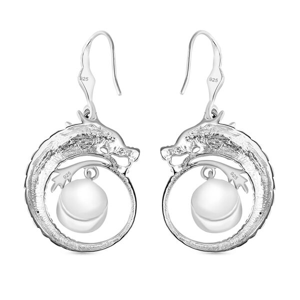 Royal Bali Kollektion - Moissanit Drachen Anh&auml;nger und Ohrringe image number 10