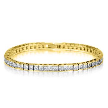 Zirkonia Armband, 19cm - 14,82 ct.