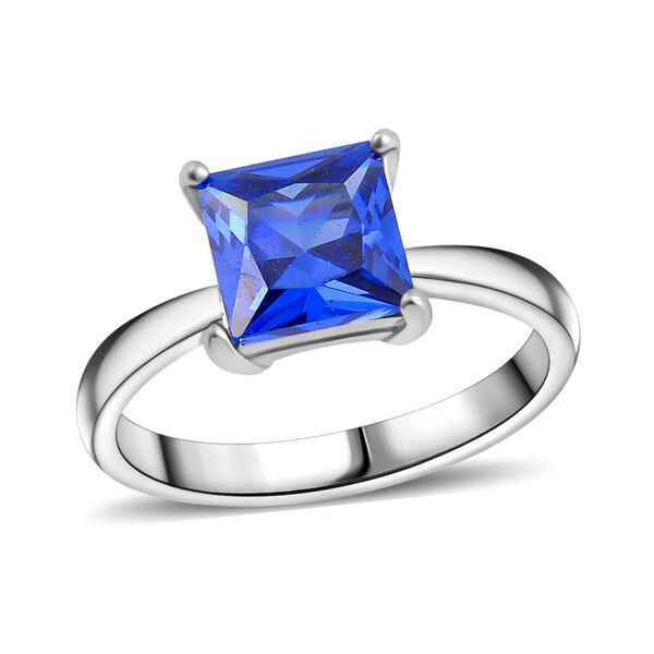 Blauer Kristall Schmuckset Reiner Edelstahl image number 4