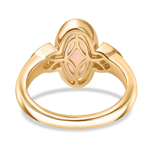 AA Nat&uuml;rlicher, &auml;thiopischer Welo Opal und Moissanit Ring - 1,80 ct. image number 6