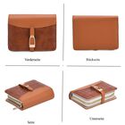 2-teiliges Geldbörsen-Set im Krokoprägungs-Design, Lange Geldbörse 20x10x3 cm und Bifold-Geldbörse 12x9x3,5 cm, Braun image number 5