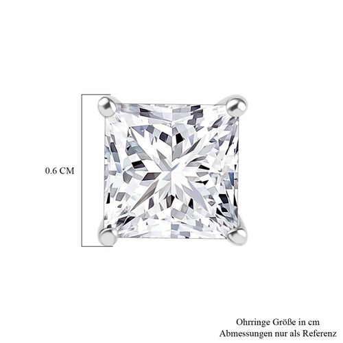 LUXURIANT DIAMOND- VS-EF Labor Diamant Ohrringe in 950 Platin - 2,17 ct. image number 4