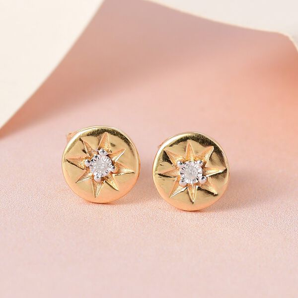 Diamant Solitär Ohrstecker image number 2