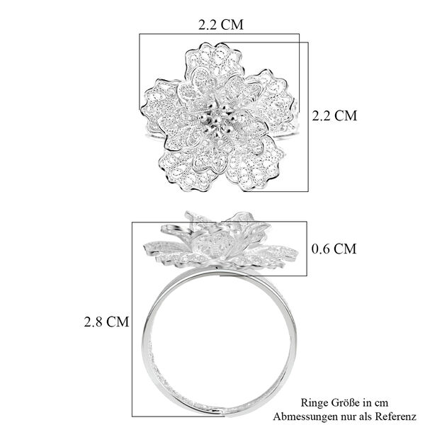 925 Silber Ring (Gr&ouml;&szlig;e 18.00) ca. 4,07g image number 6
