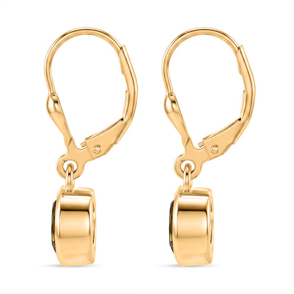 D'Joy AAA Ouro Verde-Quarz Ohrringe 925 Silber 750 Vergoldet ca. 1,60 ct. image number 3