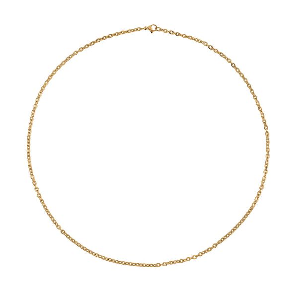 3er-Set - Kugelkette 40 cm, Gliederkette 45 cm und Ankerkette 55 cm, Goldton image number 8