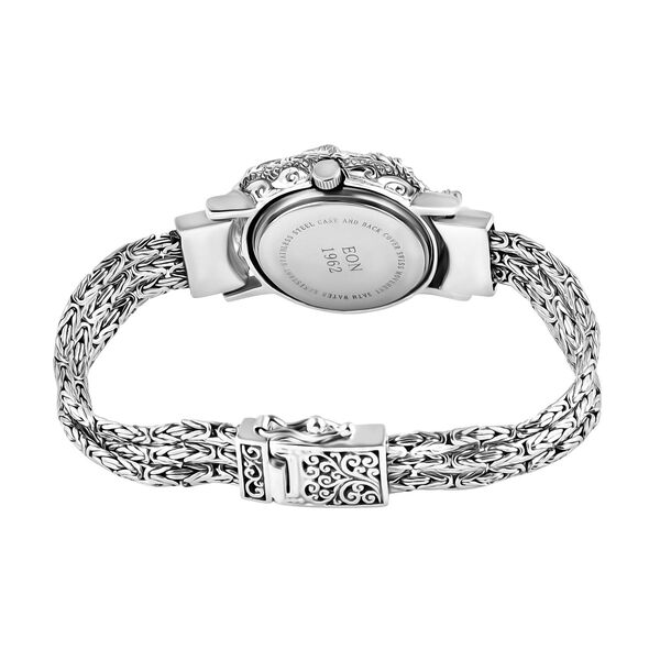 Royal Bali - 925 Silber Borobudur Armbanduhr, ca. 20 cm ca. 41,86g image number 4