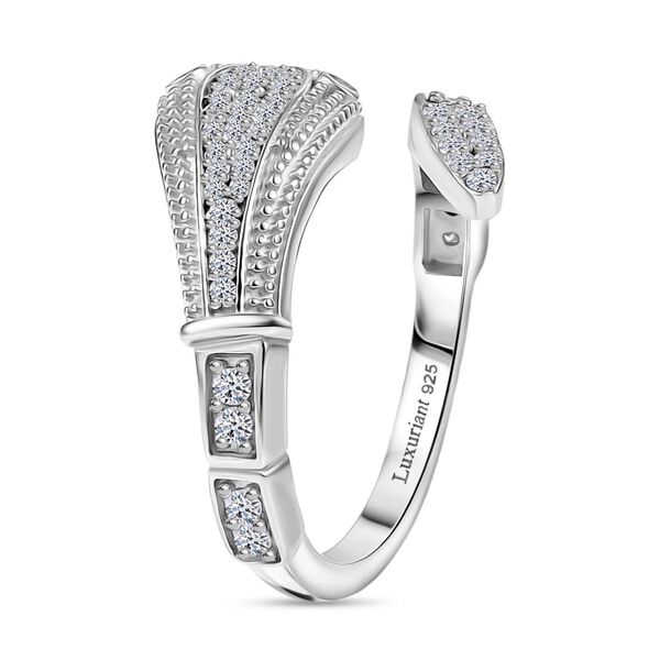 LUXURIANT SI-GH Labor Diamant Ring, rhodiniert 925 Silber - 0,50 ct. image number 4