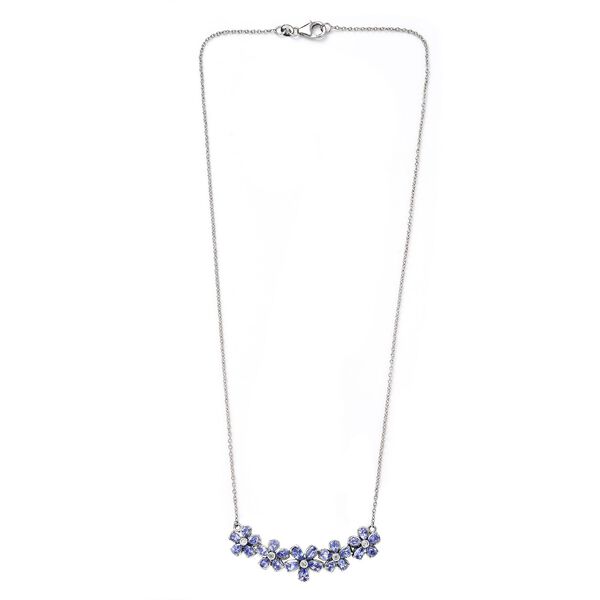 Tansanit Halskette, ca. 45 cm, ca. 4.35 ct image number 3