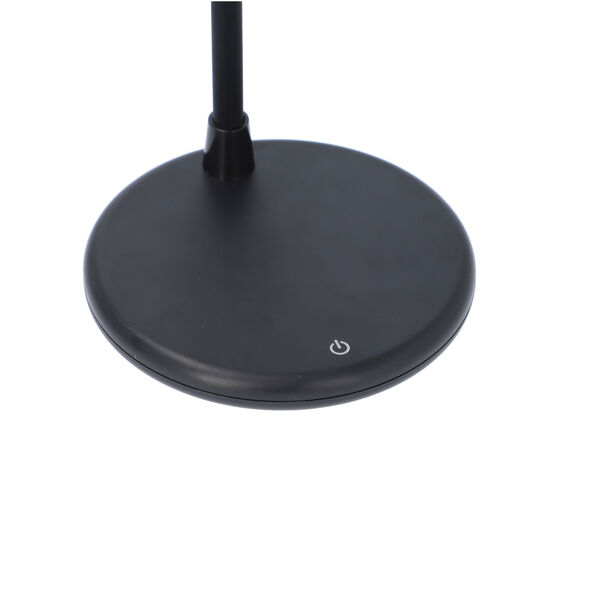 Standventilator mit USB-Anschluss und LED-Licht, 3 Geschwindigkeiten, Schwarz  image number 4