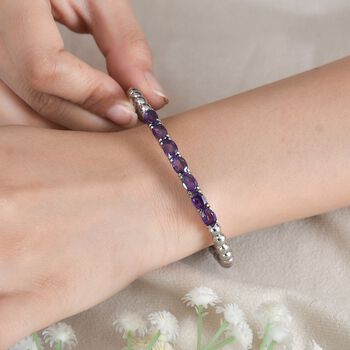 Afrikanischer Amethyst-Armreif, 19 cm - 5,52 ct.