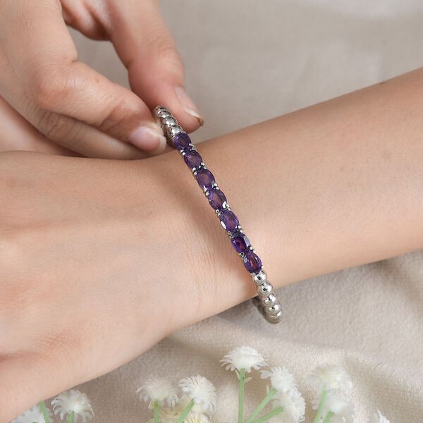 Afrikanischer Amethyst-Armreif, 19 cm - 5,52 ct. image number 3