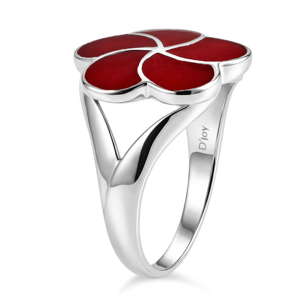 D'Joy Royal Bali Koralle Ring 925 Silber (Gr&ouml;&szlig;e 17.00) image number 3