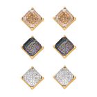 Mehrfarbiger Kristall, weißer Kristall, Schmuckset 13.50 ct