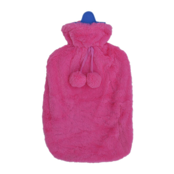 2er-Set W&auml;rmflasche mit Pl&uuml;schbezug, 2000ml und 1 Paar rutschfeste Haus Socken mit Sherpa Futter, Einheitsgr&ouml;&szlig;e 18x32 cm&nbsp; image number 4