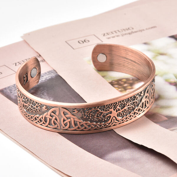 Schlichter Armreif ca. 17-18 cm in roséfarben image number 2