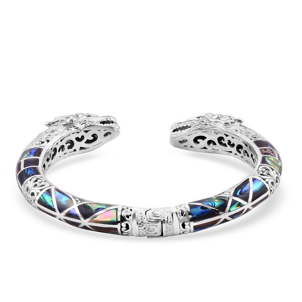 Royal Bali - Abalone Muschel Armreif, ca. 19 cm, 925 Silber image number 4