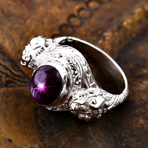 Royal Bali Kollektion- AA Sternrubin Ring - 6,07 ct. image number 1