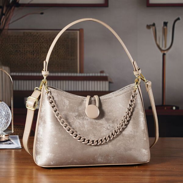 Crossbody Taschen Set 2 teilig mit Rei&szlig;verschlussfach und Innenfach 30 x 12 x 20 cm Grau image number 2