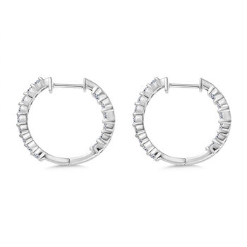 LUXURIANT VS-EF Labor Diamant Ohrringe, 925 Silber rhodiniert - 1,98 ct.