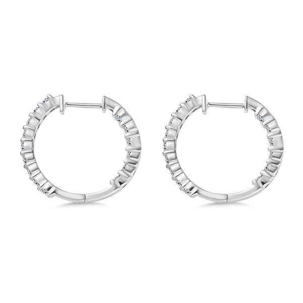 LUXURIANT VS-EF Labor Diamant Ohrringe, 925 Silber rhodiniert - 1,98 ct. image number 4