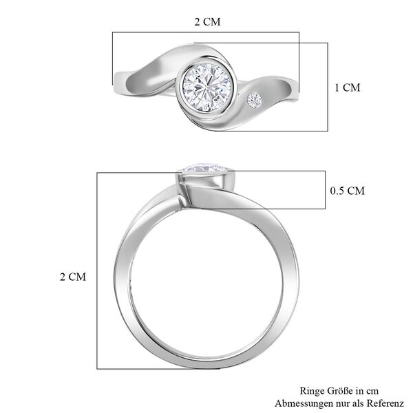 Moissanit Ring, ca. 0,46 ct image number 7