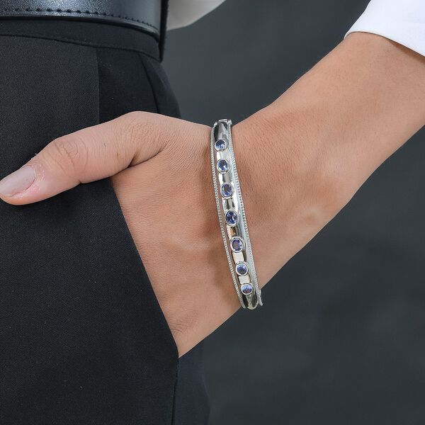 Tansanit Armreif, 19cm - 2,36 ct. image number 2