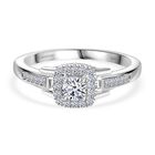 LUXURIANT DIAMOND - Lab Grown Diamant SI-GH Ring 925 Silber rhodiniert (Größe 19.00) ca. 0.33 ct