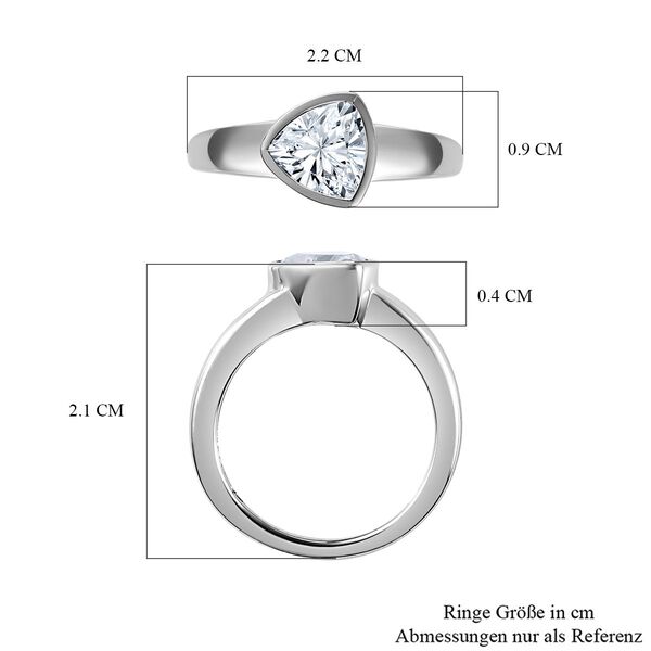 Moissanit Ring- 1,28 ct. image number 5