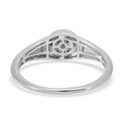 Blauer Diamant Ring 925 Silber platiniert  ca. 0,20 ct image number 4