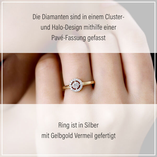 Diamant Halo Ring - 0,20 ct. image number 16