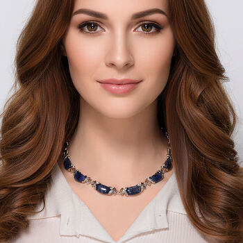 Sodalith 45+5cm Halskette - 250 ct.