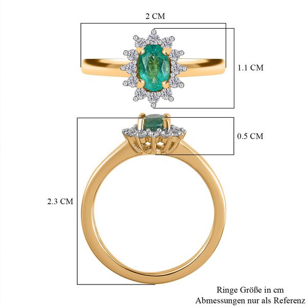 AA Kagem Sambischer Smaragd Ring, ca. 0,67 ct image number 7