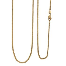 Spiga Halskette in 375 Gelbgold, 75cm
