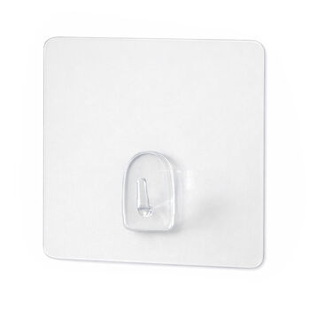 Zauberhaken aus Kunststoff, 3 gro&szlig;, Transparent