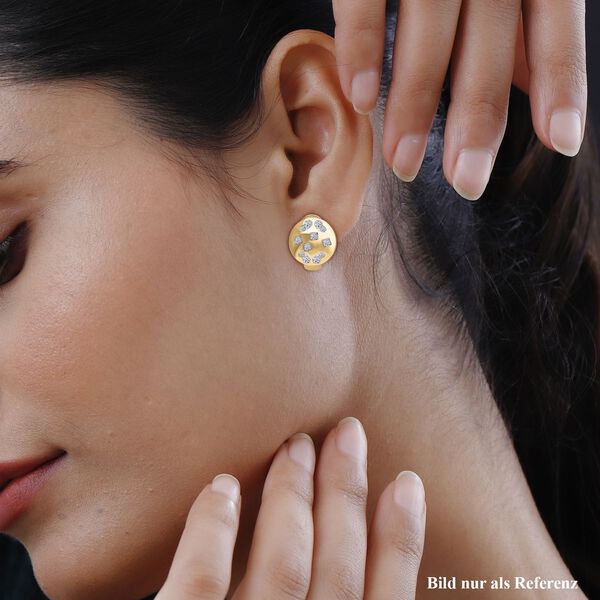 LUXURIANT SI-GH Labor Diamant Ring, 925 Silber 750 Gelbgold Vermeil - 1 ct. image number 2