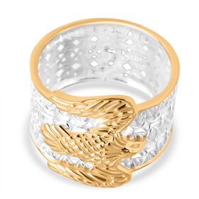 D'Joy 925 Silber Zweifarbige BeschichtungRing (Größe 18.00) ca. 6,35g