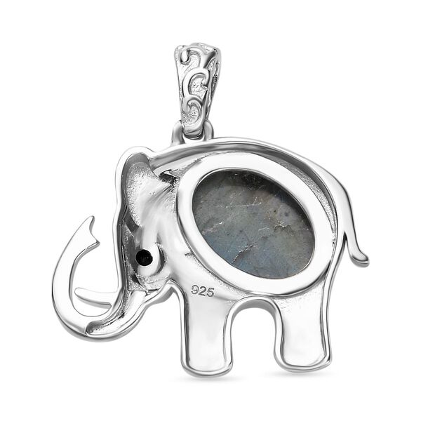 AAA Labradorit und schwarzer Spinell-Anh&auml;nger - 6,89 ct. image number 6