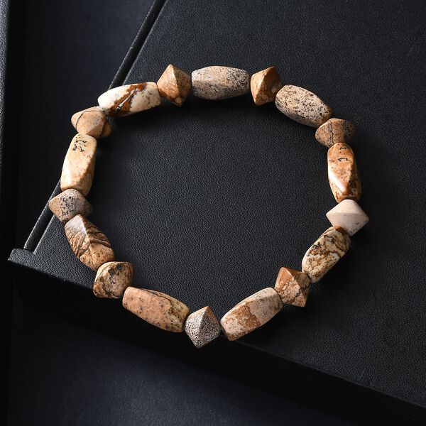 Bild Jasper Armband Flexibel (18 cm), ca. 94.00 ct image number 2