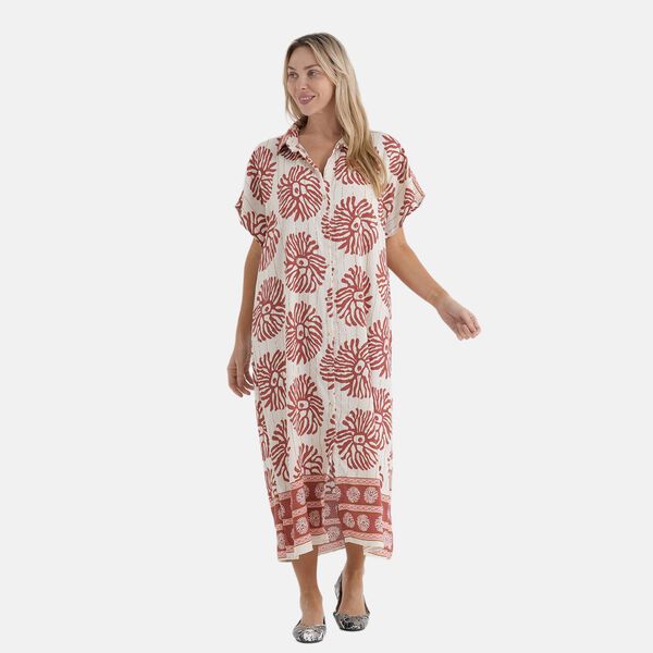 La Marey  woven long print  dresses image number 3